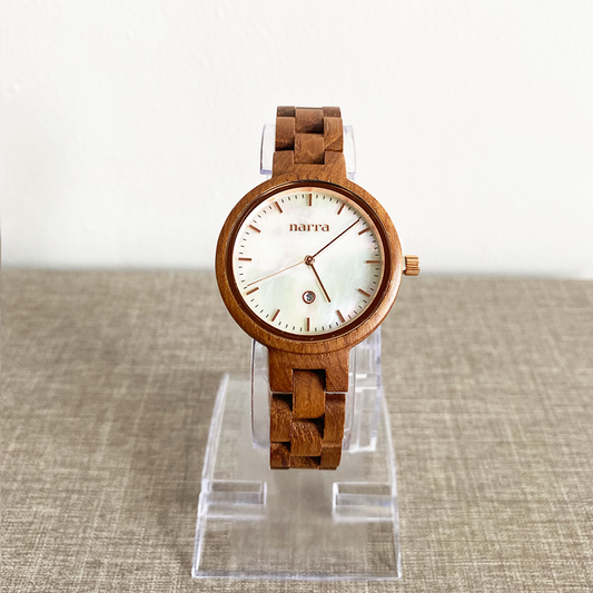 Capiz in Teak and White