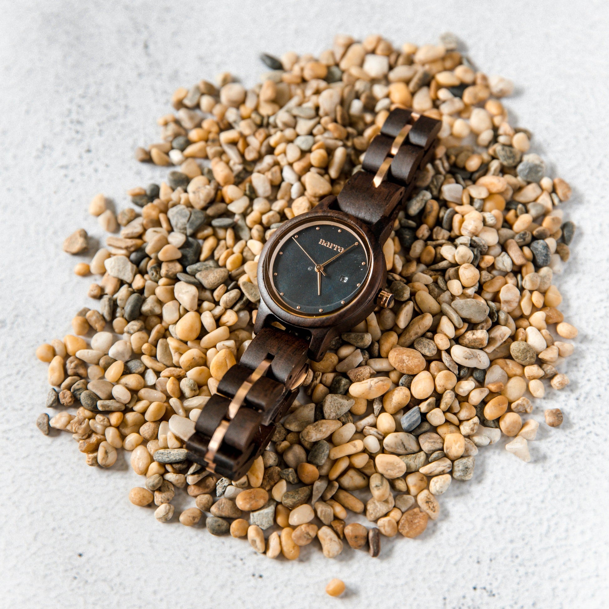 Andromeda in Leadwood and Black - Narra Wooden Watches