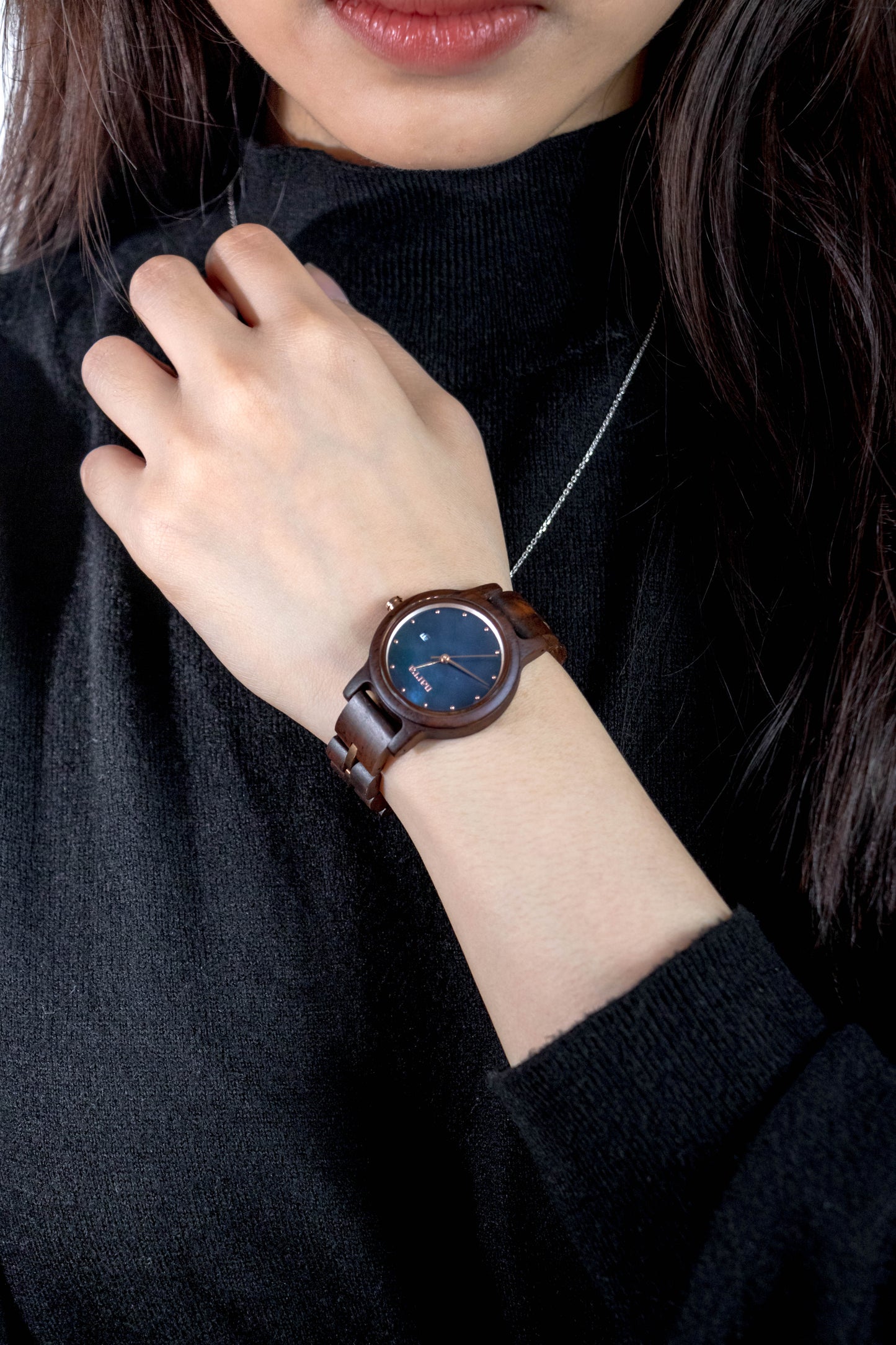 Andromeda in Leadwood and Black - Narra Wooden Watches