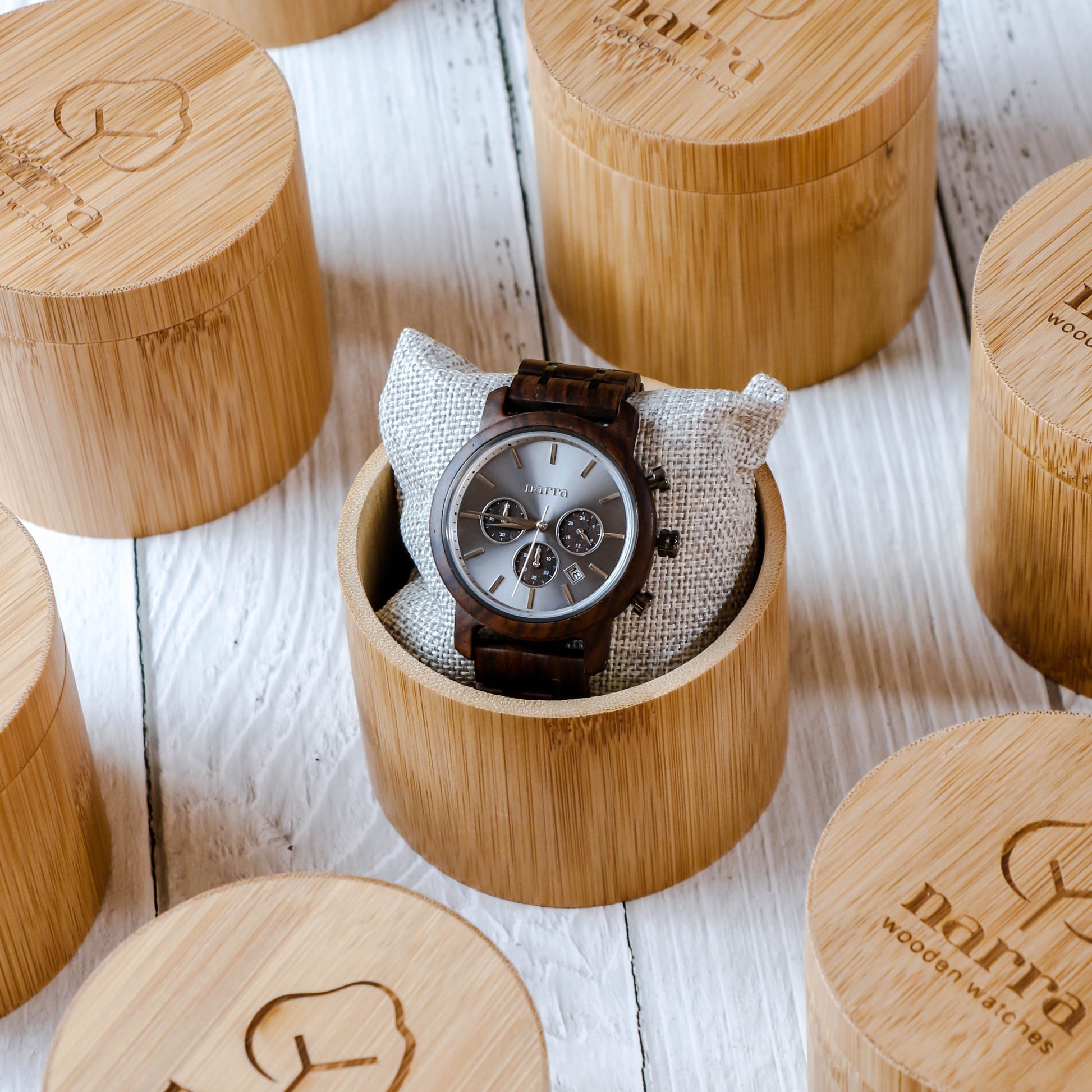 Apollo in Leadwood and Grey* NEW - Narra Wooden Watches
