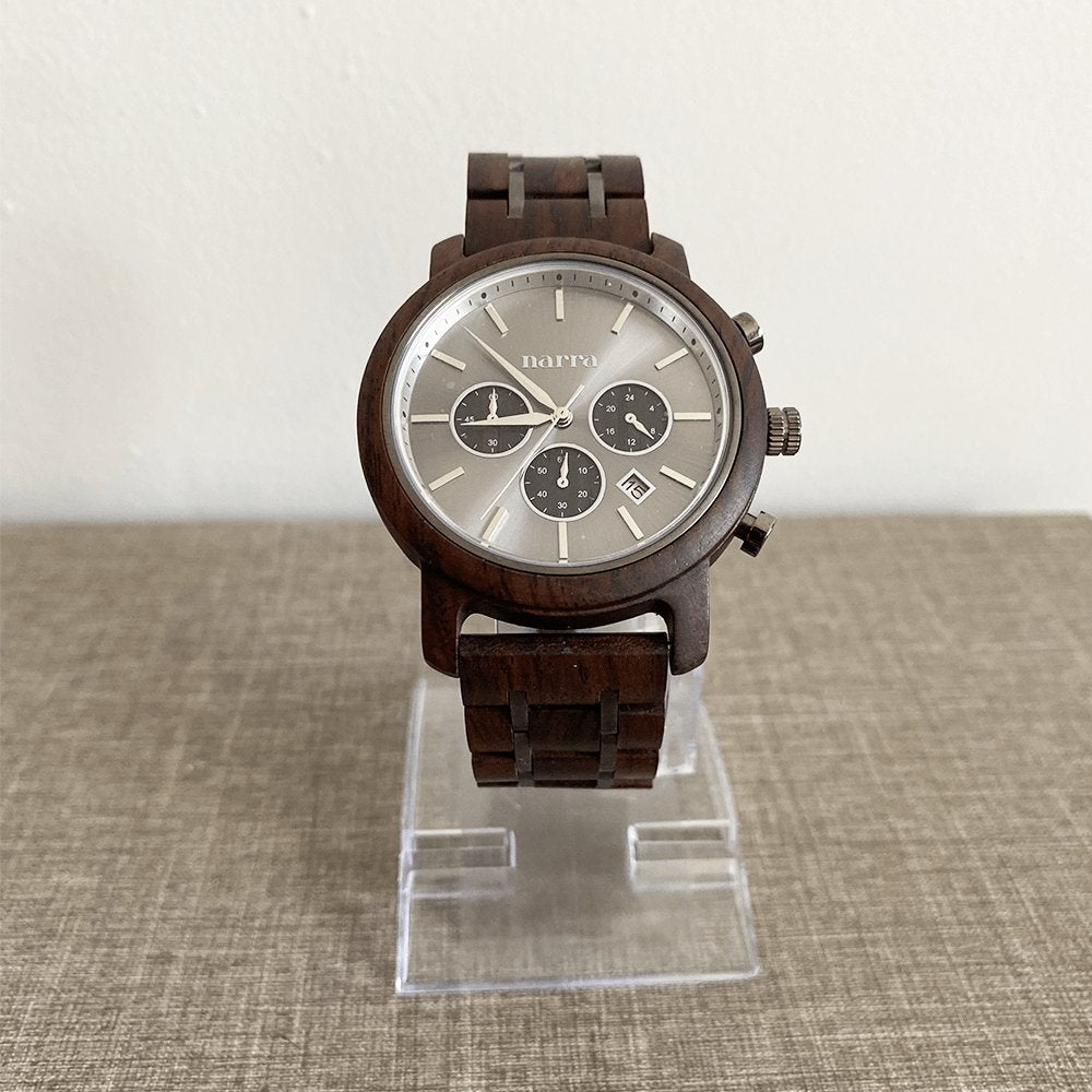Apollo in Leadwood and Grey* NEW - Narra Wooden Watches