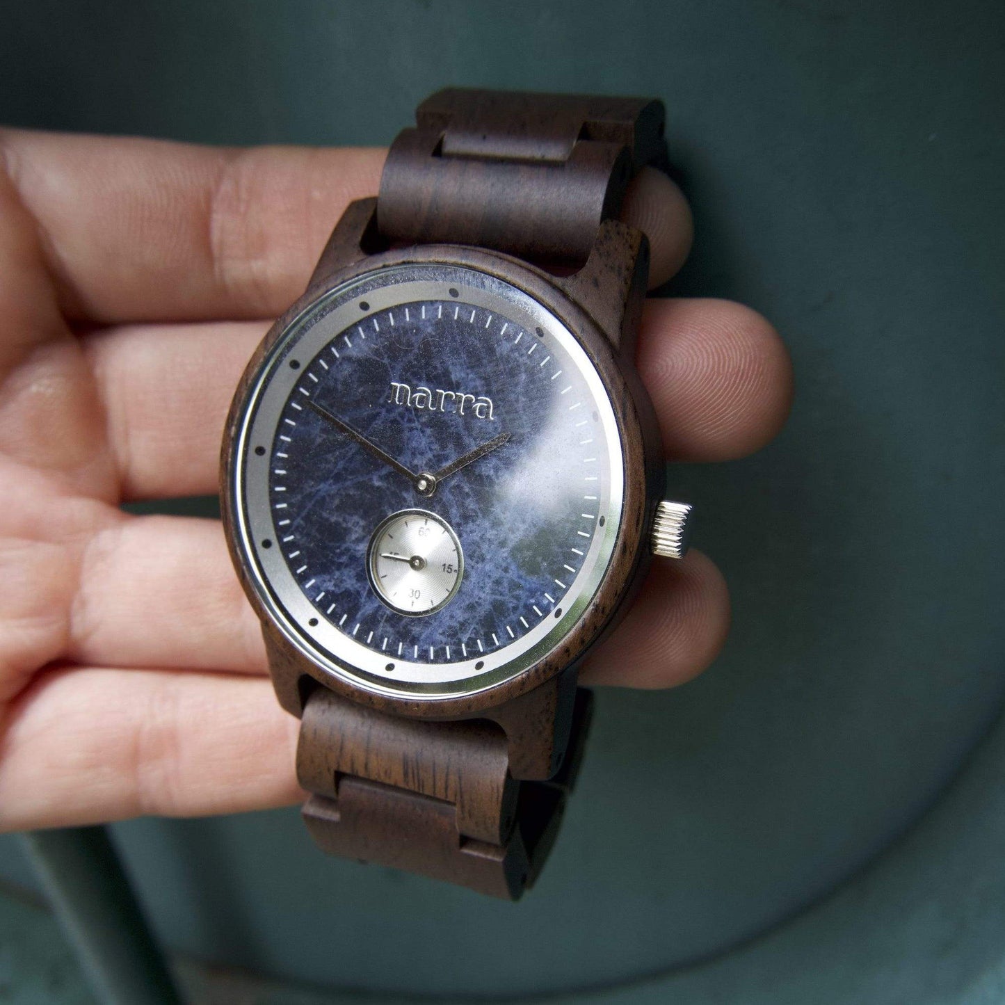 Blue Waves in Leadwood and Sodalite *NEW - Narra Wooden Watches