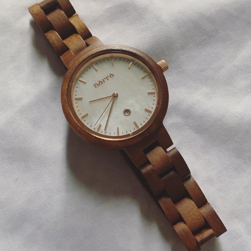 Capiz in Teak and White *NEW - Narra Wooden Watches