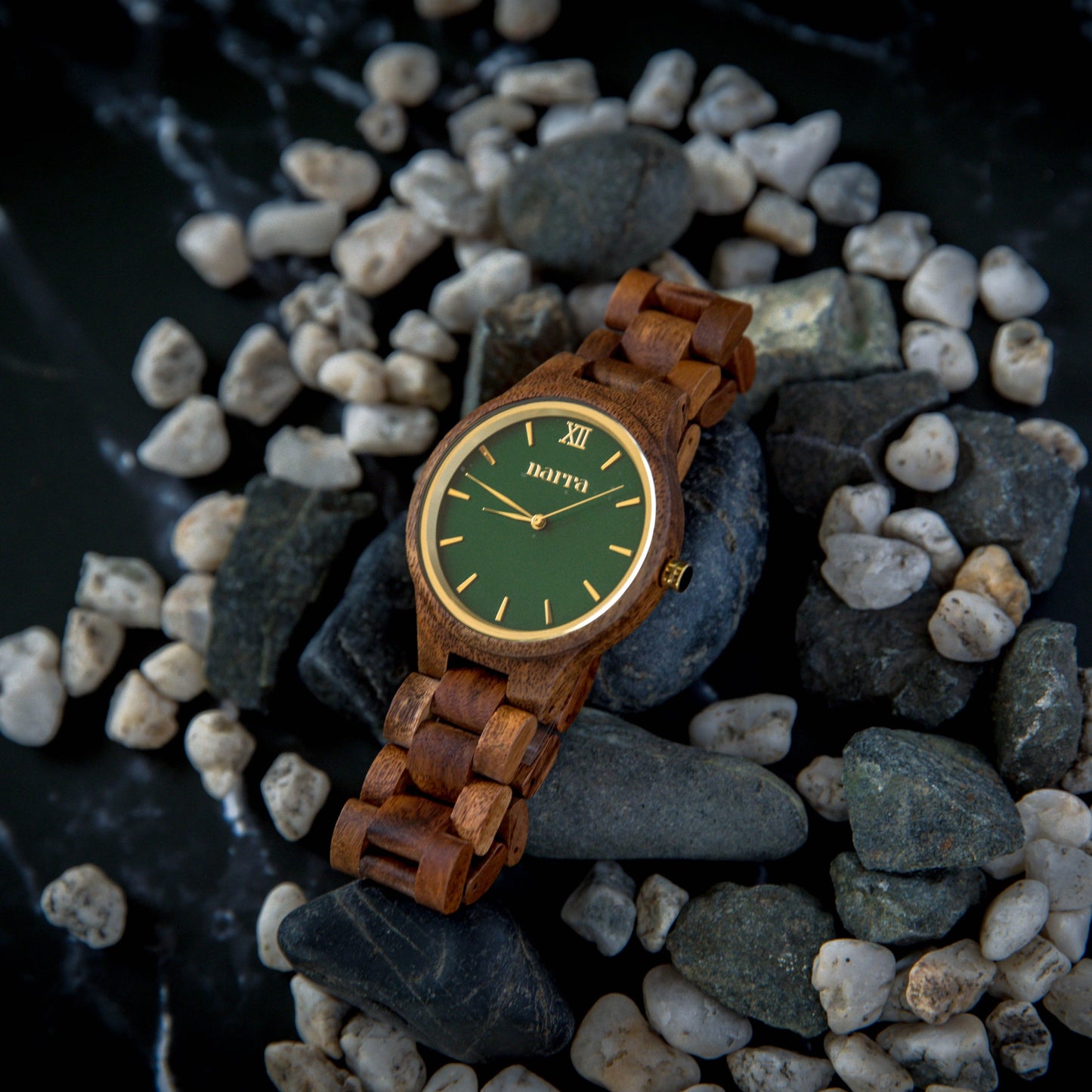 Classic Forest in Acacia and Green - Narra Wooden Watches