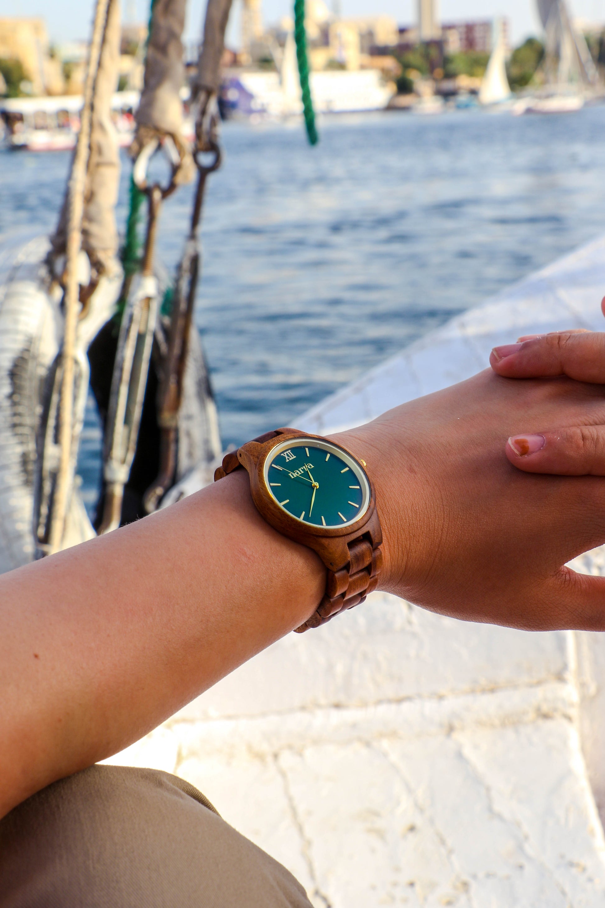 Classic Forest in Acacia and Green - Narra Wooden Watches