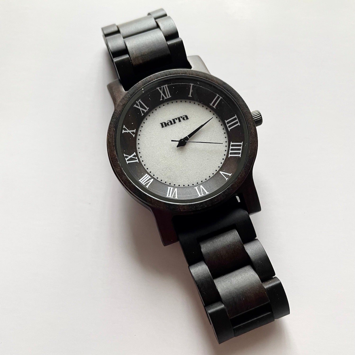 NEW* Nimbus (Dark Sandalwood and White Marble) - Narra Wooden Watches