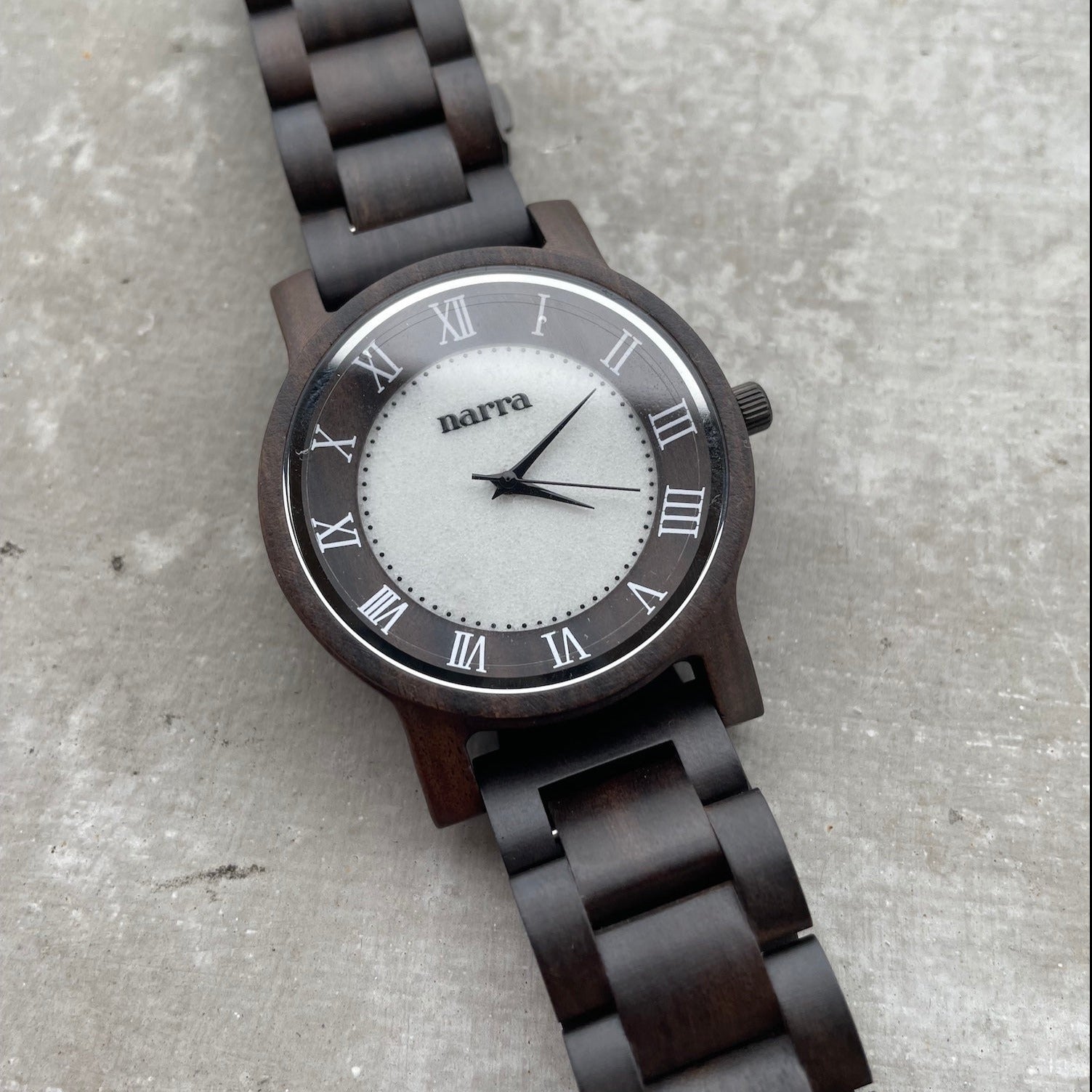 NEW* Nimbus (Dark Sandalwood and White Marble) - Narra Wooden Watches