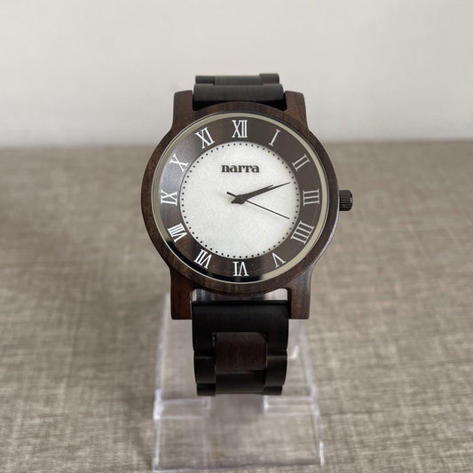 NEW* Nimbus (Dark Sandalwood and White Marble) - Narra Wooden Watches