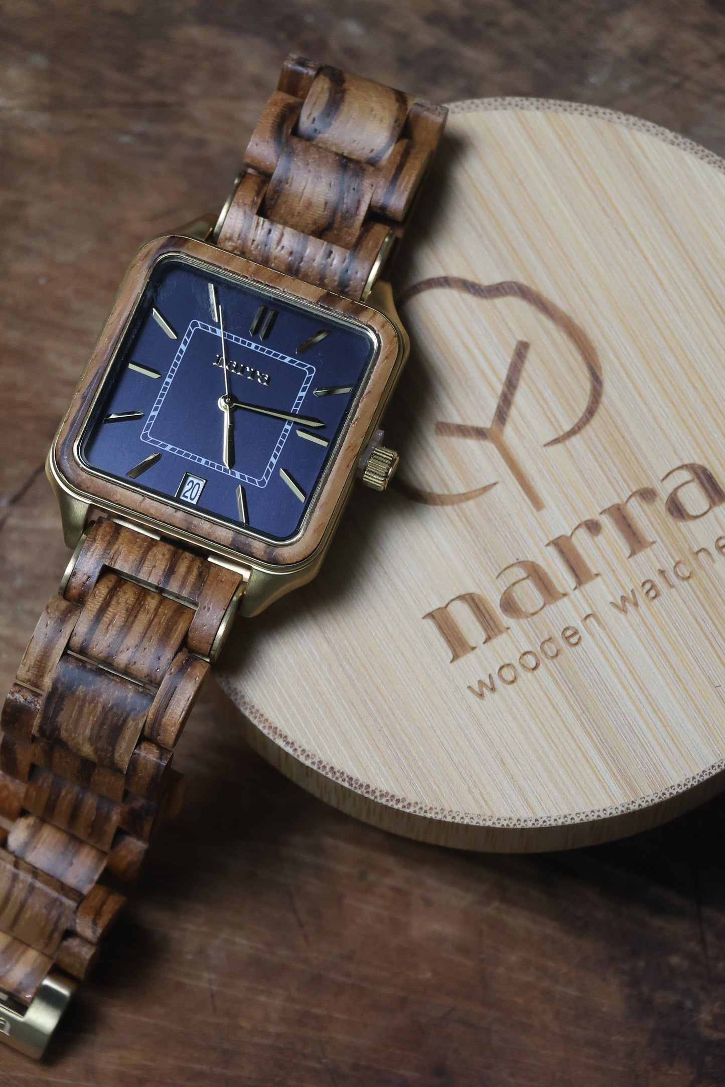 NEW Alon in Zebrawood and Blue